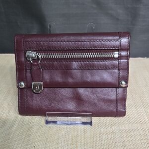 Furla Burgundy Leather Wallet EUC